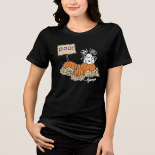 Peanuts Snoopy Pumpkin Patch Boo! Tri-Blend Shirt