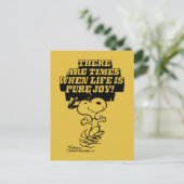 Peanuts | Snoopy Pure Joy Briefkaart (Staand voorkant)