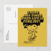 Peanuts | Snoopy Pure Joy Briefkaart (Voorkant / Achterkant)