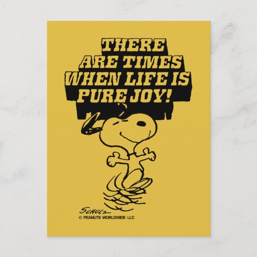 Peanuts | Snoopy Pure Joy Briefkaart (Voorkant)
