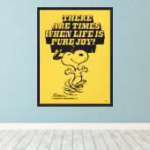 Peanuts | Snoopy Pure Joy Canvas Afdruk (Insitu (Houten vloer))