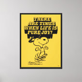 Peanuts | Snoopy Pure Joy Canvas Afdruk (Voorkant)