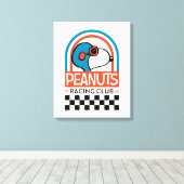 Peanuts | Snoopy Racing Club Canvas Afdruk (Insitu (Houten vloer))