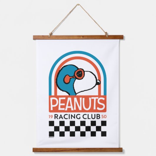 Peanuts | Snoopy Racing Club Hangend Wandkleed (Voorkant)