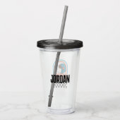 Peanuts | Snoopy Racing Club | Jouw namen toevoege Acryl Drinkbeker (Achterkant)