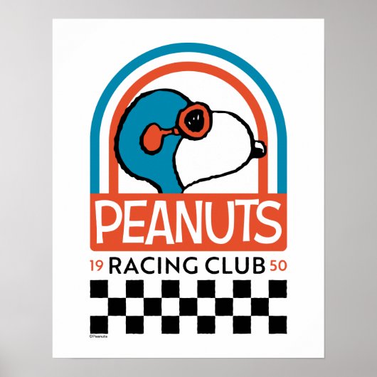 Peanuts | Snoopy Racing Club Poster (Voorkant)
