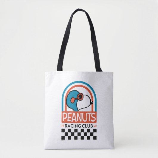 Peanuts | Snoopy Racing Club Tote Bag (Voorkant)