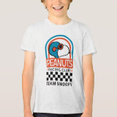 Peanuts | Snoopy Racing Club Tri-Blend Shirt (Voorkant)