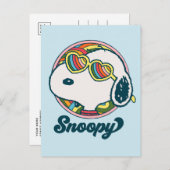 Peanuts | Snoopy Rainbow Heart Zonnebril Briefkaart (Voorkant / Achterkant)