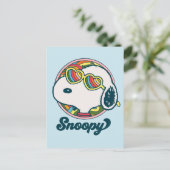 Peanuts | Snoopy Rainbow Heart Zonnebril Briefkaart (Staand voorkant)