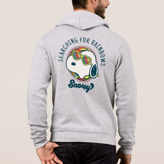 Peanuts | Snoopy Rainbow Heart Zonnebril Hoodie (Achterkant)
