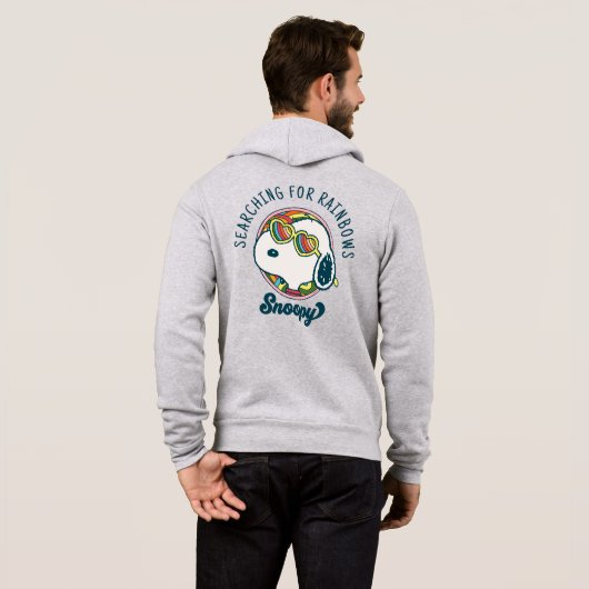 Peanuts | Snoopy Rainbow Heart Zonnebril Hoodie (Achterkant volledig)