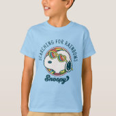 Peanuts | Snoopy Rainbow Heart Zonnebril T-shirt (Voorkant)