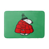 Peanuts | Snoopy Red Puffer Jacket Badmat (Voorkant)