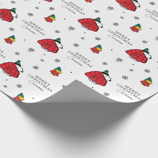 Peanuts | Snoopy Red Puffer Jacket Cadeaupapier (Hoek)