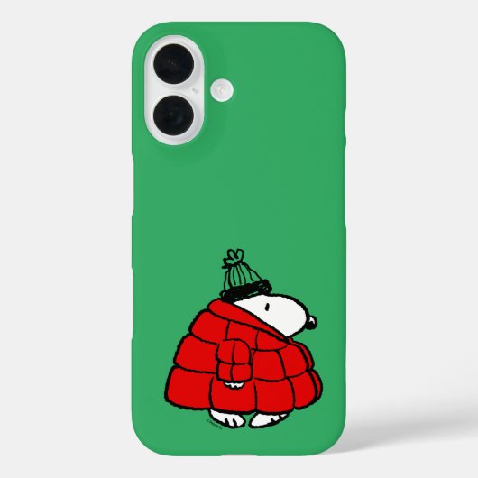 Peanuts | Snoopy Red Puffer Jacket Case-Mate iPhone Case (Achterkant)