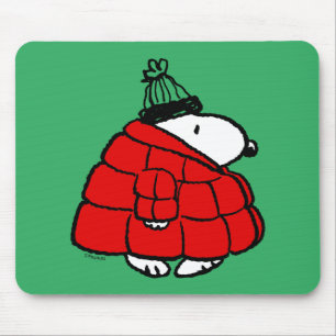 Peanuts   Snoopy Red Puffer Jacket Muismat