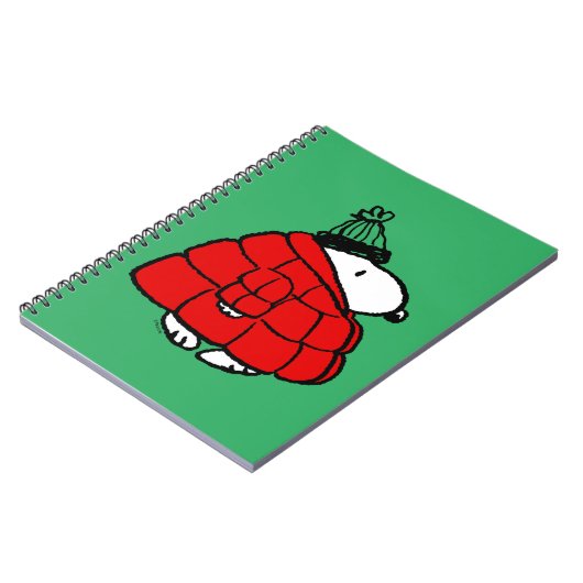Peanuts | Snoopy Red Puffer Jacket Notitieboek (Linkerzijde)