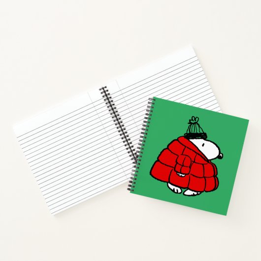 Peanuts | Snoopy Red Puffer Jacket Notitieboek (Binnen)