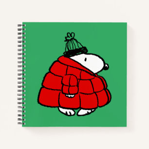 Peanuts Snoopy Red Puffer Jacket Notitieboek