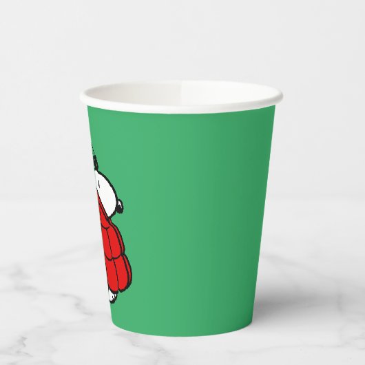 Peanuts | Snoopy Red Puffer Jacket Papieren Bekers (Links)