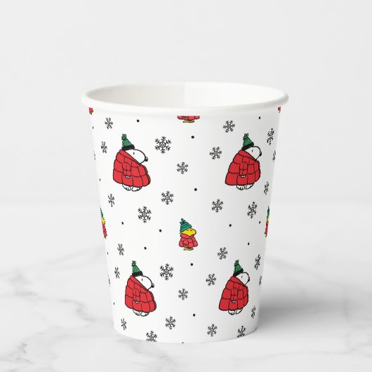 Peanuts | Snoopy Red Puffer Jacket Papieren Bekers (Links)