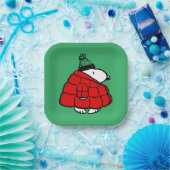 Peanuts | Snoopy Red Puffer Jacket Papieren Bordje (Feest)