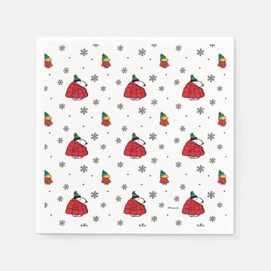 Peanuts | Snoopy Red Puffer Jacket Servet (Voorkant)