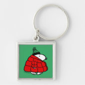 Peanuts | Snoopy Red Puffer Jacket Sleutelhanger (Voorkant)
