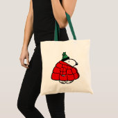 Peanuts | Snoopy Red Puffer Jacket Tote Bag (Voorkant (product))