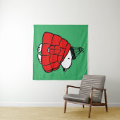 Peanuts | Snoopy Red Puffer Jacket Wandkleed (In Situ (horizontaal))