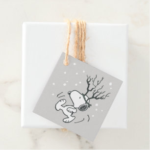 Peanuts   Snoopy Rendier Bedankjes Labels