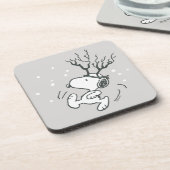 Peanuts | Snoopy Rendier Bier Onderzetter (Linkerzijde)