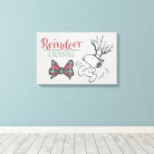 Peanuts | Snoopy Rendier Canvas Afdruk (Insitu (Houten vloer))