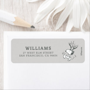 Peanuts   Snoopy Rendier Etiket