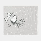 Peanuts | Snoopy Rendier Fleece Deken (Voorkant (Horizontaal))