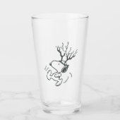 Peanuts | Snoopy Rendier Glas (Voorkant)