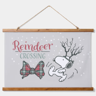 Peanuts Snoopy Rendier Hangend Wandkleed