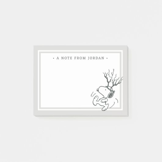 Peanuts | Snoopy Rendier Post-it® Notes (Voorkant)