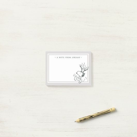 Peanuts | Snoopy Rendier Post-it® Notes (Op bureau)