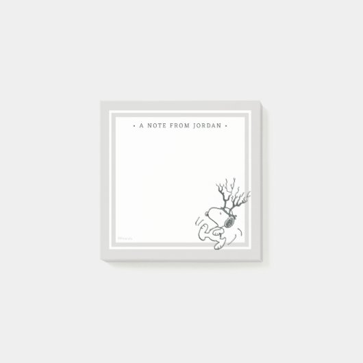 Peanuts | Snoopy Rendier Post-it® Notes (Voorkant)