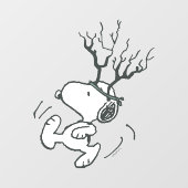 Peanuts | Snoopy Rendier Raamsticker (Vel)