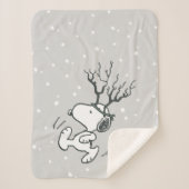 Peanuts | Snoopy Rendier Sherpa Deken (Voorkant)