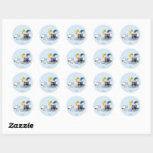 Peanuts | Snoopy, Sally & Linus sleeën Ronde Sticker (Vel)