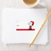 Peanuts | Snoopy Santa Claus Cadeau Label (Insitu)