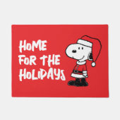 Peanuts | Snoopy Santa Home voor de Feestdagen Deurmat (Voorkant)