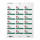 Peanuts | Snoopy Santa & Woodstock Cadeau Label (Full Sheet)