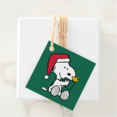 Peanuts | Snoopy Santa & Woodstock Gift Bedankjes Labels (In situ)