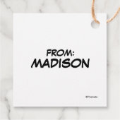 Peanuts | Snoopy Santa & Woodstock Gift Bedankjes Labels (Achterkant)