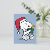 Peanuts | Snoopy Santa & Woodstock Gift Briefkaart (Staand voorkant)